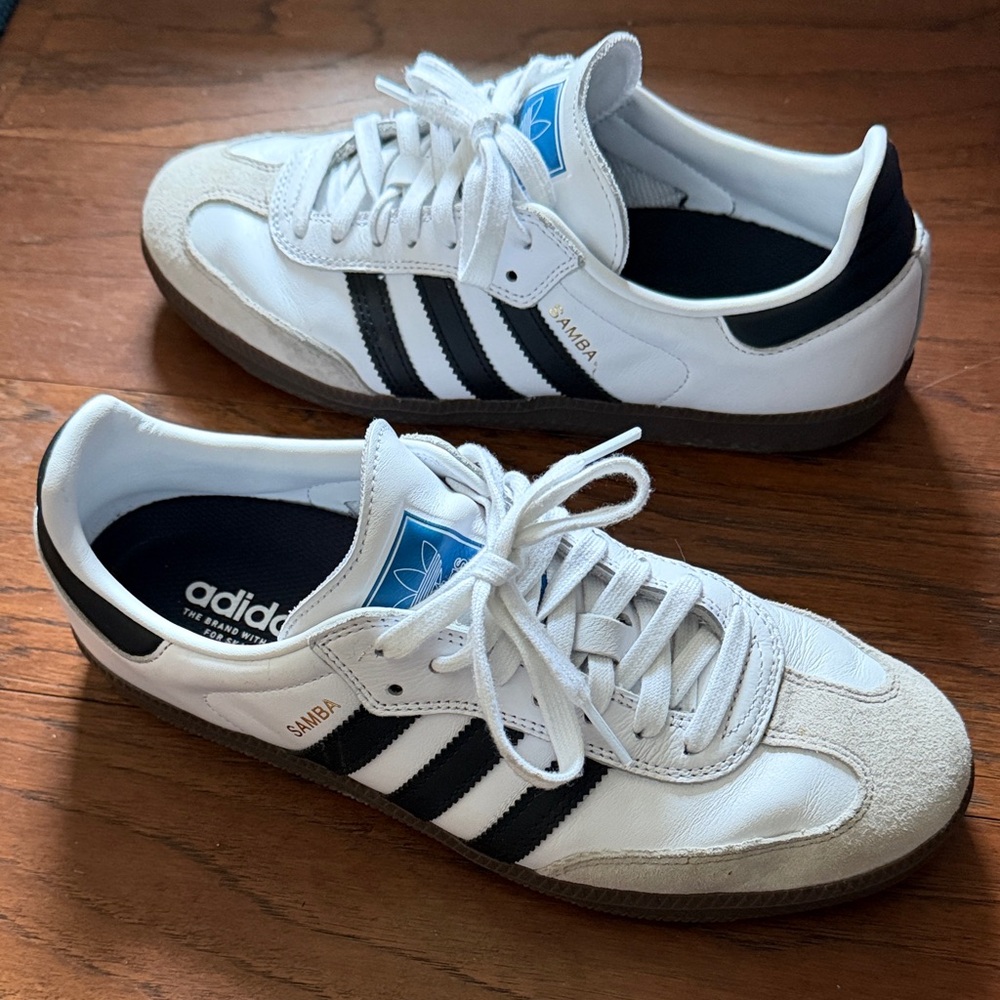 Adidas Women’s size 8.5 White and Black Samba OG - Picture 2 of 4